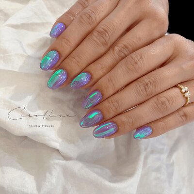 unghie lilla cangianti uruuru nails